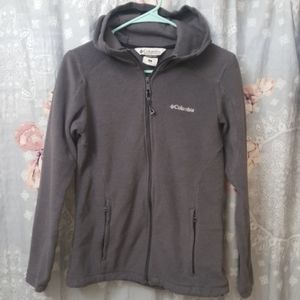 Columbia fleece full zip hooded jacket